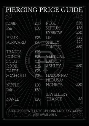 Piercing — Purgatory Tattoo Shop